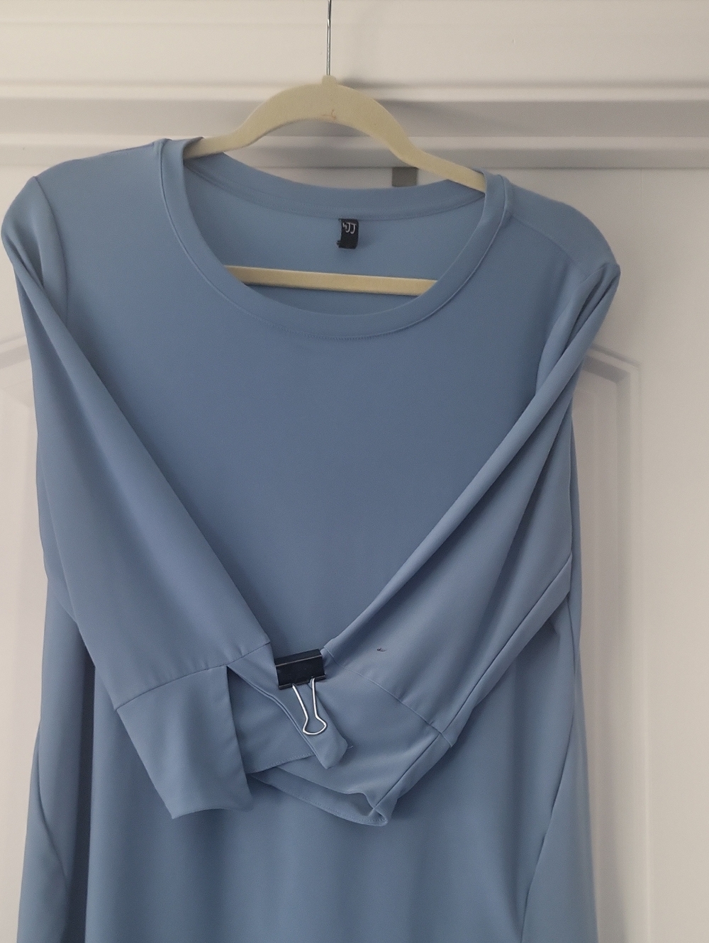 Women's Light Blue Crewneck Sweatshirt - Casual Everyday Pullover